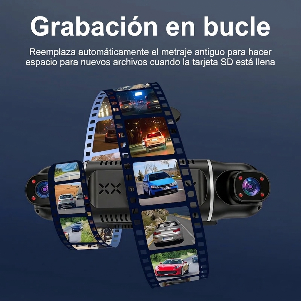 Cámara de vigilancia para coche 360° con 5 canales Full HD y Wi-Fi